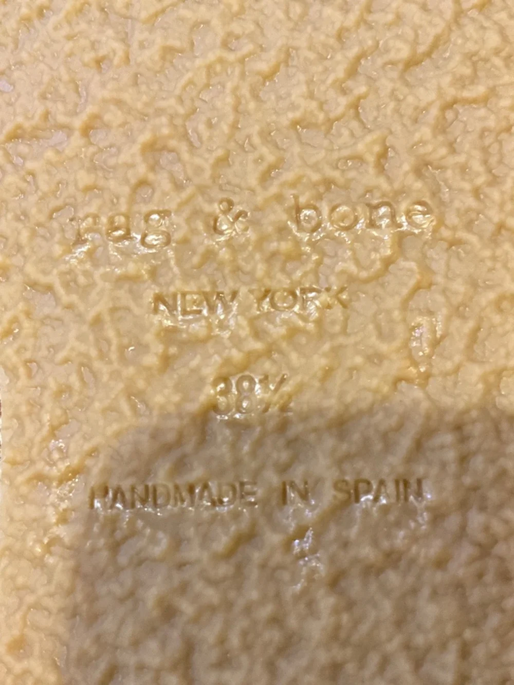 Rag & Bone Hera Wedge Espadrille Tan Suede Sandals size EU 38.5/US 8.5